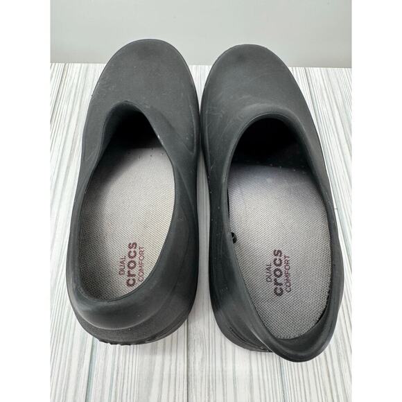 Crocs Dual Comfort  Lock Slip-Resistant Clog Women's 9 Black Work Shoe Comfort‎ - Picture 6 of 8